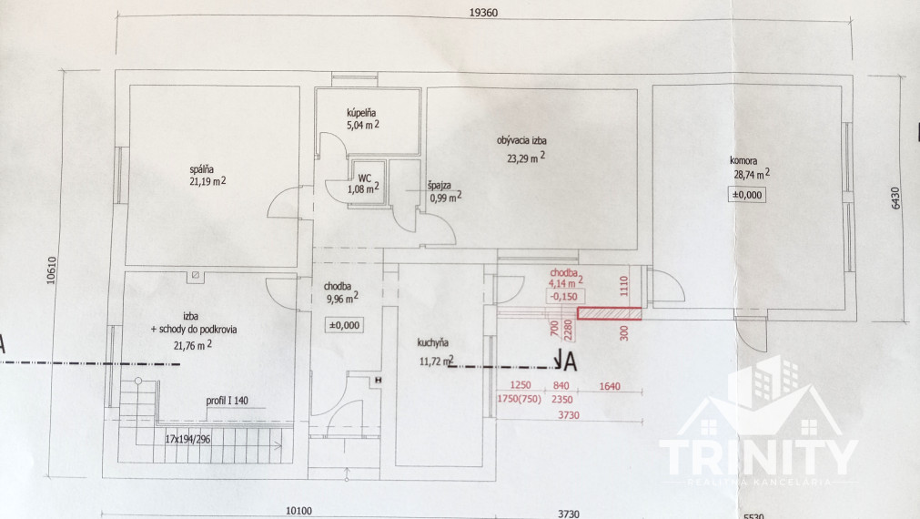 Na predaj 6-izbový priestranný dvojpodlažný rodinný dom v Nových Zámkoch