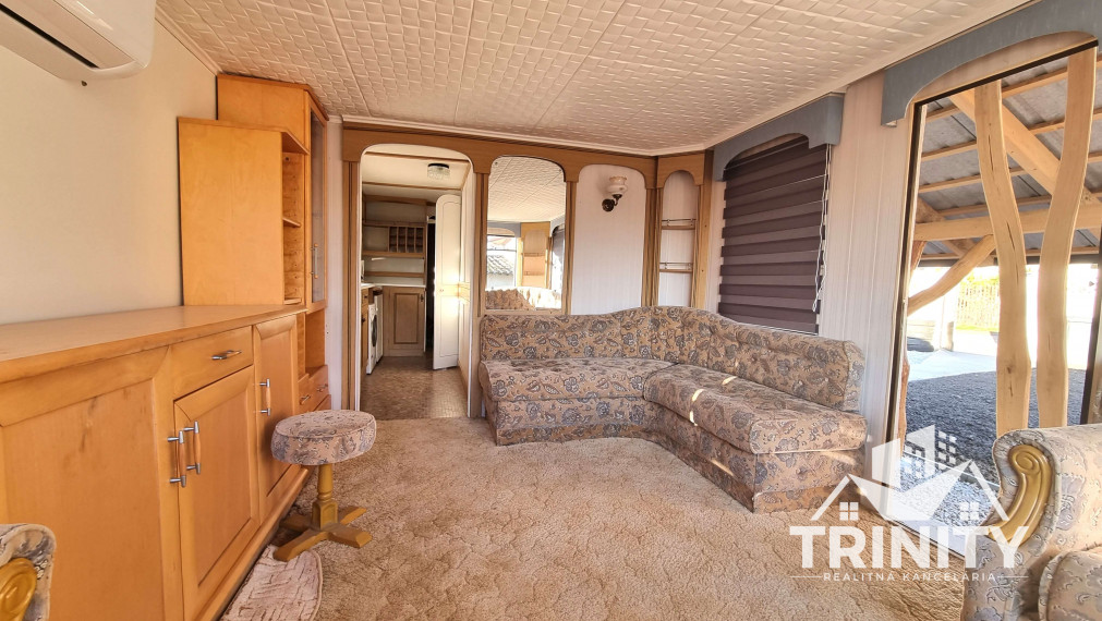 Exkluzívne - Na predaj mobilný dom s pozemkom v obci Pribeta