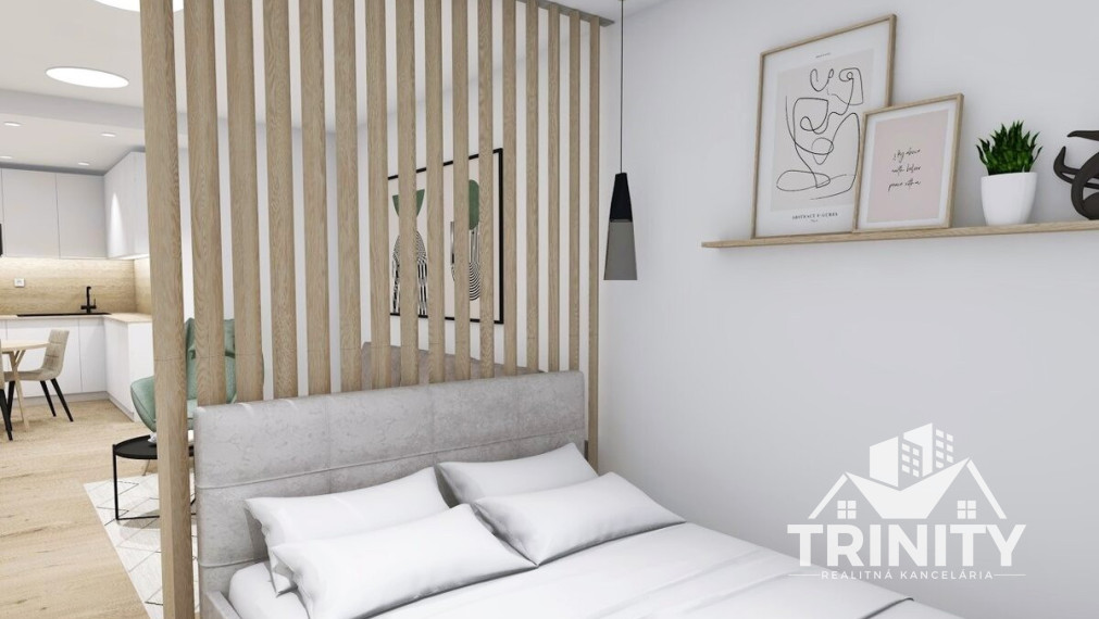 Na prenájom moderne zariadený luxusný 1-izbový byt v meste Nové Zámky