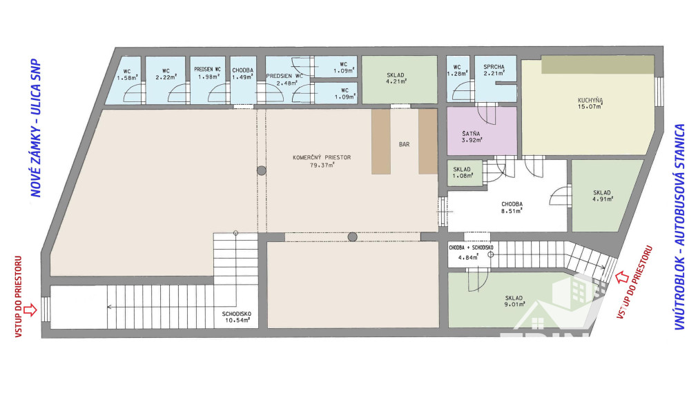 Na prenájom nebytový/komerčný priestor v Nových Zámkoch