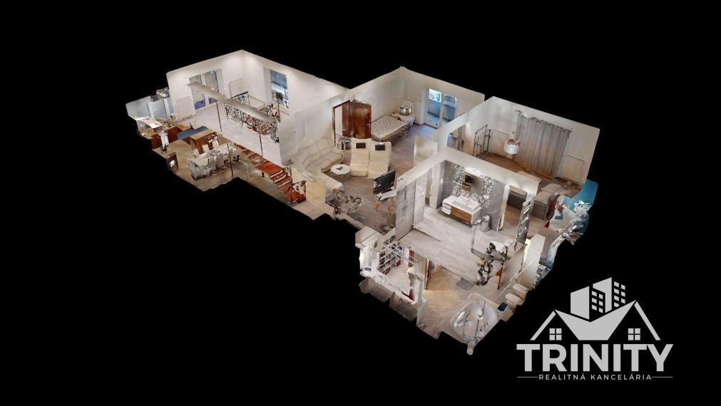 Na prenájom luxusný byt s terasou v centre mesta Nových Zámkov