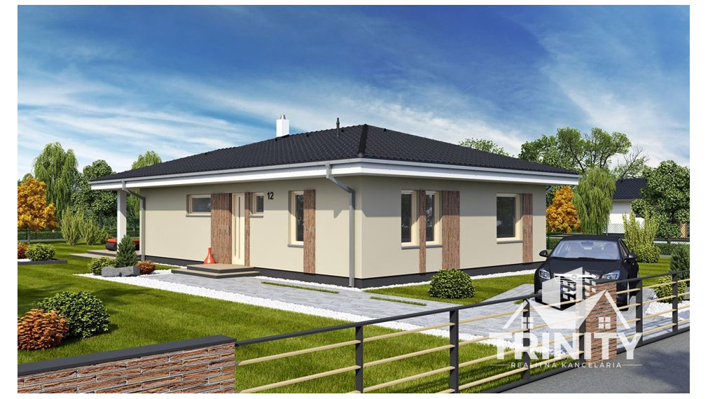 Na predaj novostavba 4-izbového rodinného domu s terasou v Nových Zámkoch