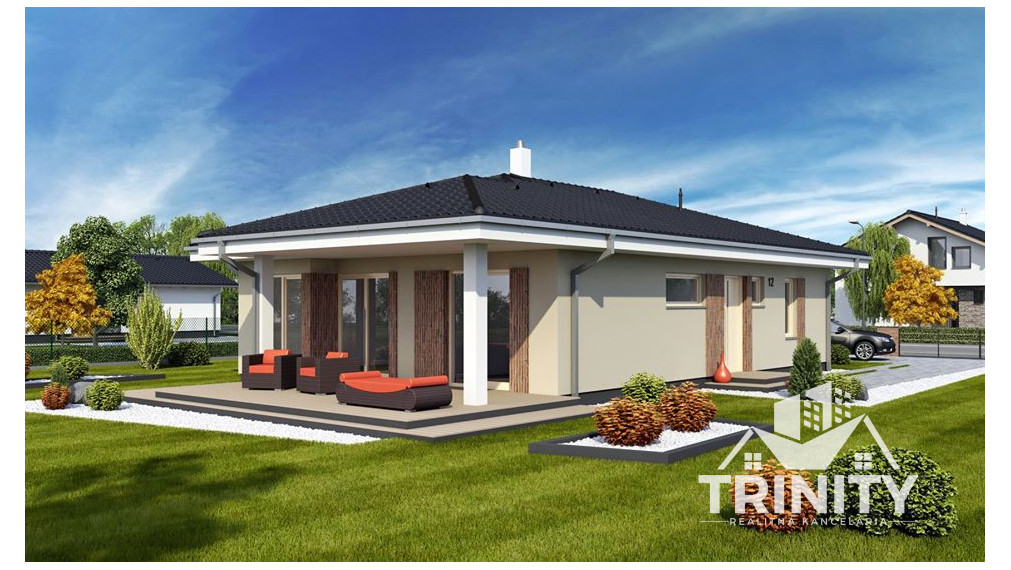 Na predaj novostavba 4-izbového rodinného domu s terasou v Nových Zámkoch