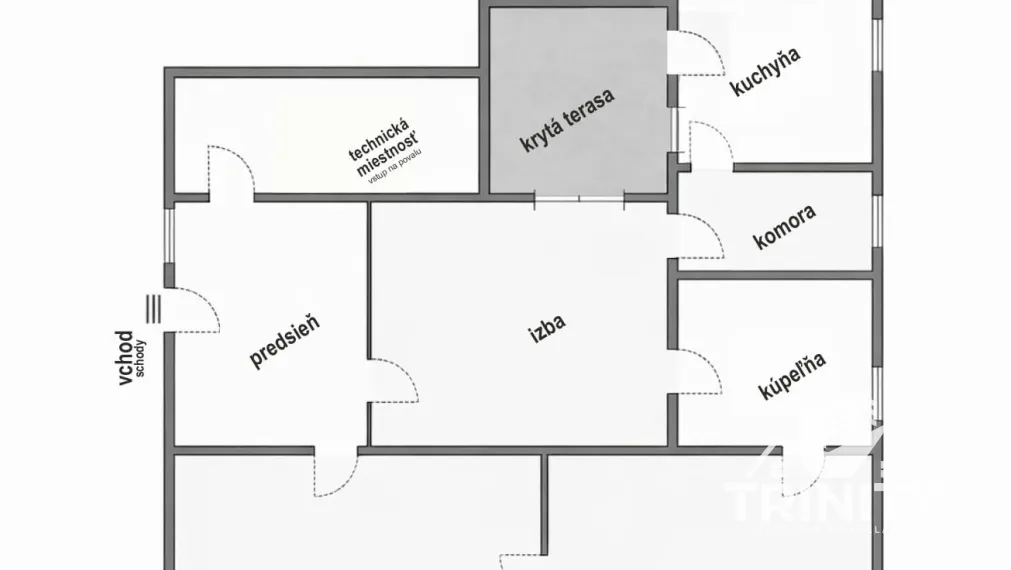 Na predaj 4-izbový rodinný dom v obci Dvory nad Žitavou