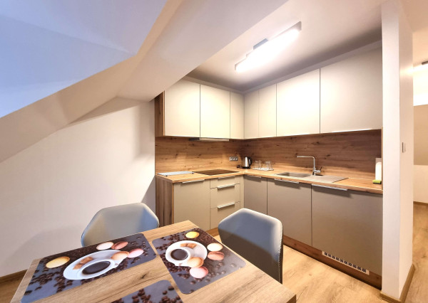 Na prenájom moderne zrekonštruovaný podkrovný 2-izbový byt v Nových Zámkoch