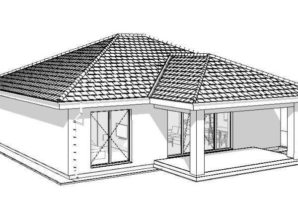 Na predaj novostavba 4-izbového rodinného domu s terasou v obci Andovce