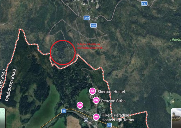 Na predaj investičný stavebný pozemok - Tatranská Štrba - Lieskovec